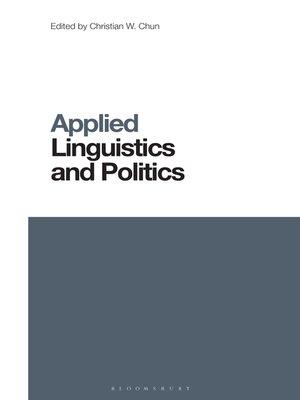 cover image of Applied Linguistics and Politics